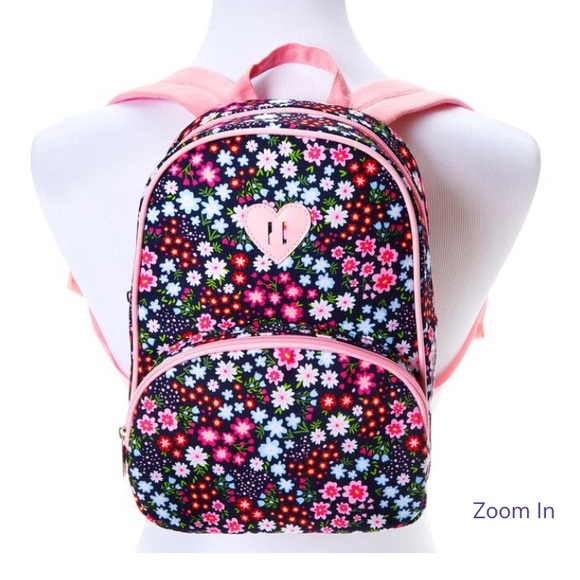 Claire's Club Floral Small Backpack - Navy - Picture 4 of 6